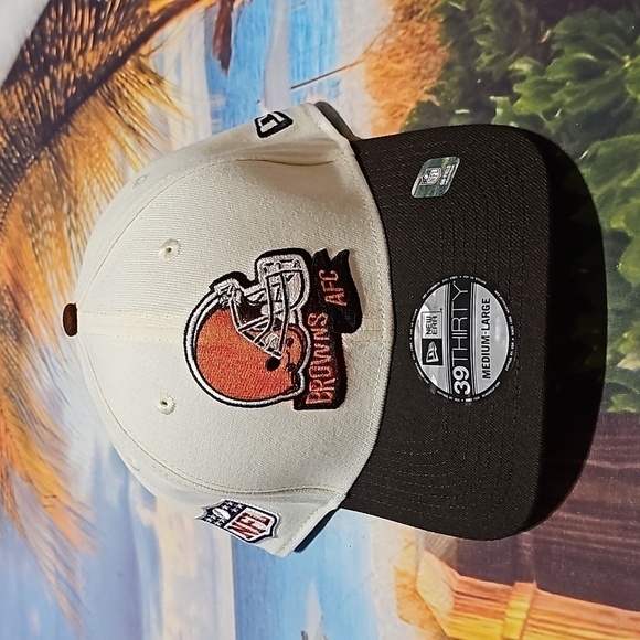 Cleveland Browns New Era Fitted Hat‎ M/L NWT - Picture 3 of 8